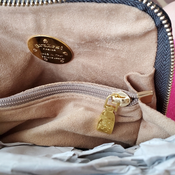 Pratesi Womens Italian Leather Volterra King Croco Crossbody Clutchbag DarkGray - Picture 11 of 13